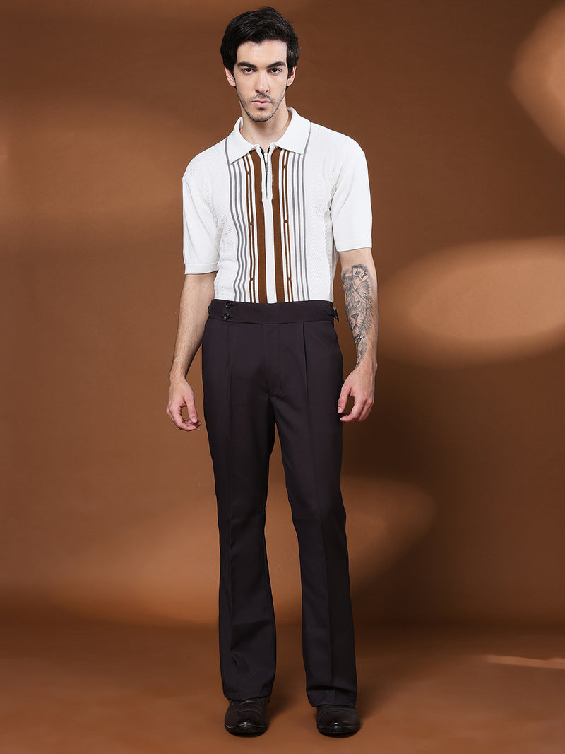Bell Bottom Double Button Classic Mergenta Gurkha Pants