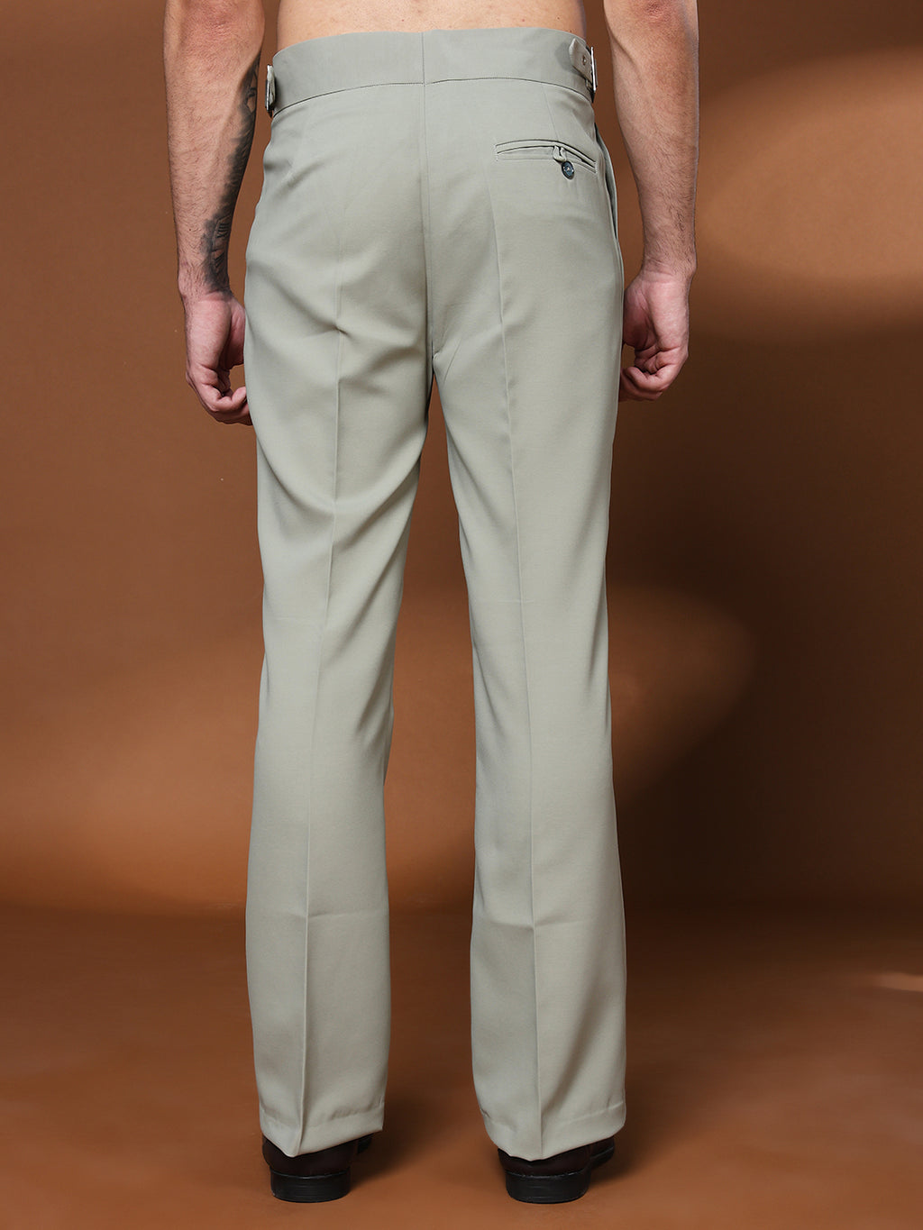 Bell Bottom Classic Buckle Classic Sage Gurkha Pants