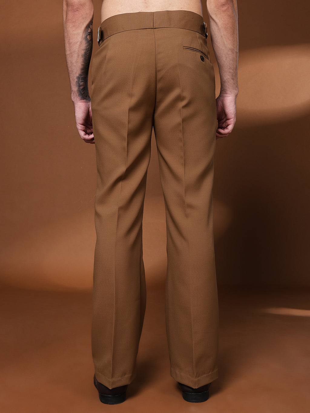 Bell Bottom Classic Buckle Royal Brown Gurkha Pants