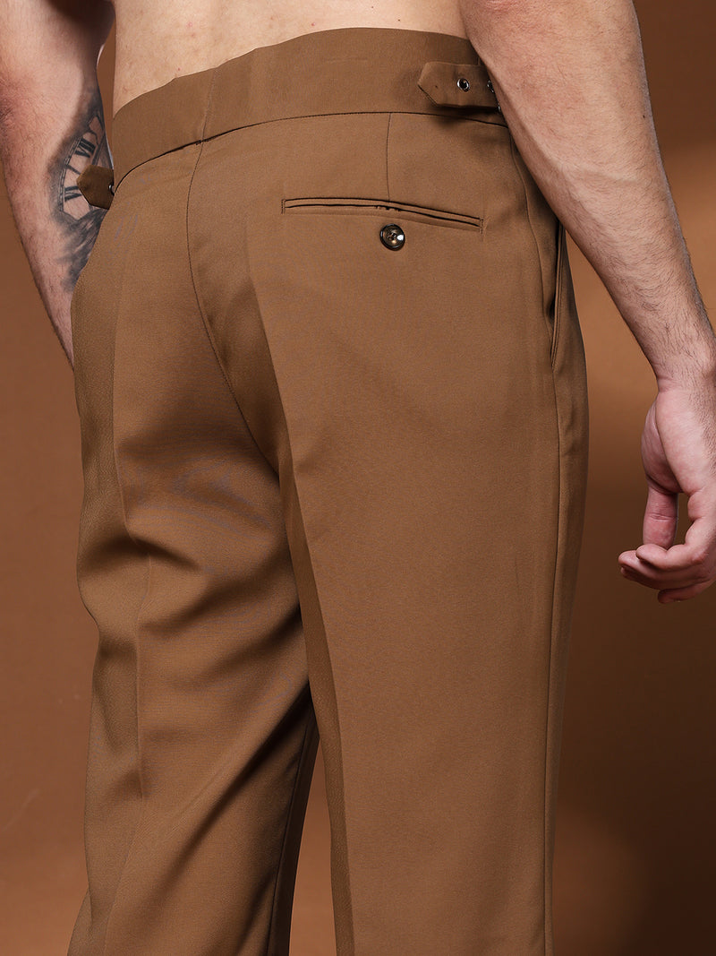 Bell Bottom Classic Buckle Royal Brown Gurkha Pants