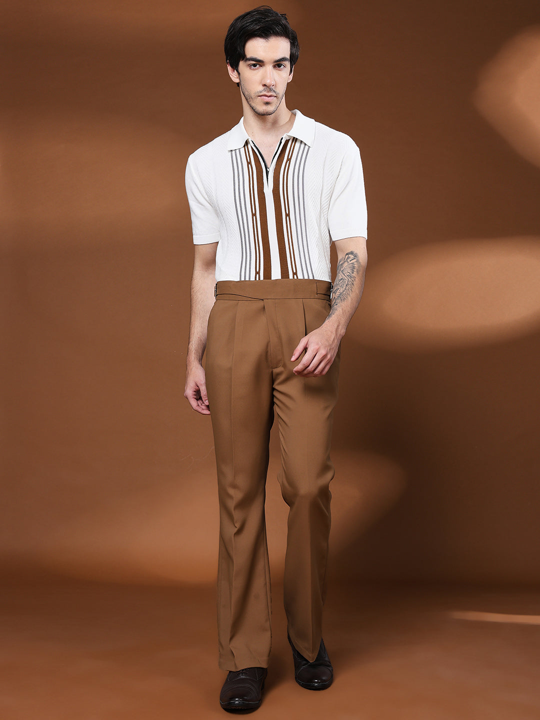 Bell Bottom Classic Buckle Royal Brown Gurkha Pants