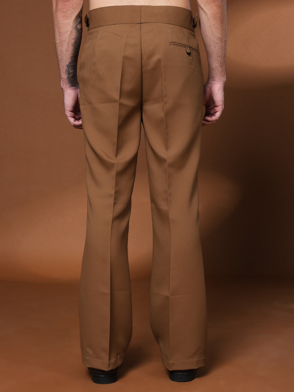 Bell Bottom Double Buckle Royal Brown Gurkha Pants