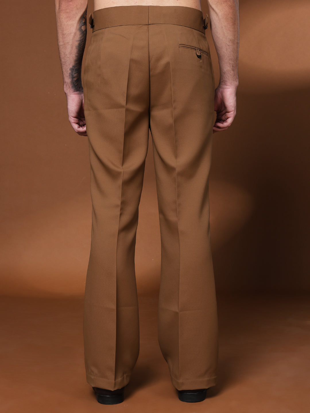 Bell Bottom Double Buckle Royal Brown Gurkha Pants