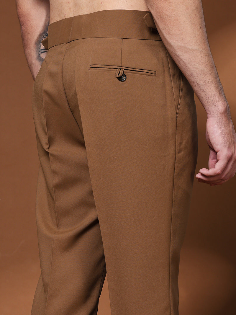 Bell Bottom Double Buckle Royal Brown Gurkha Pants