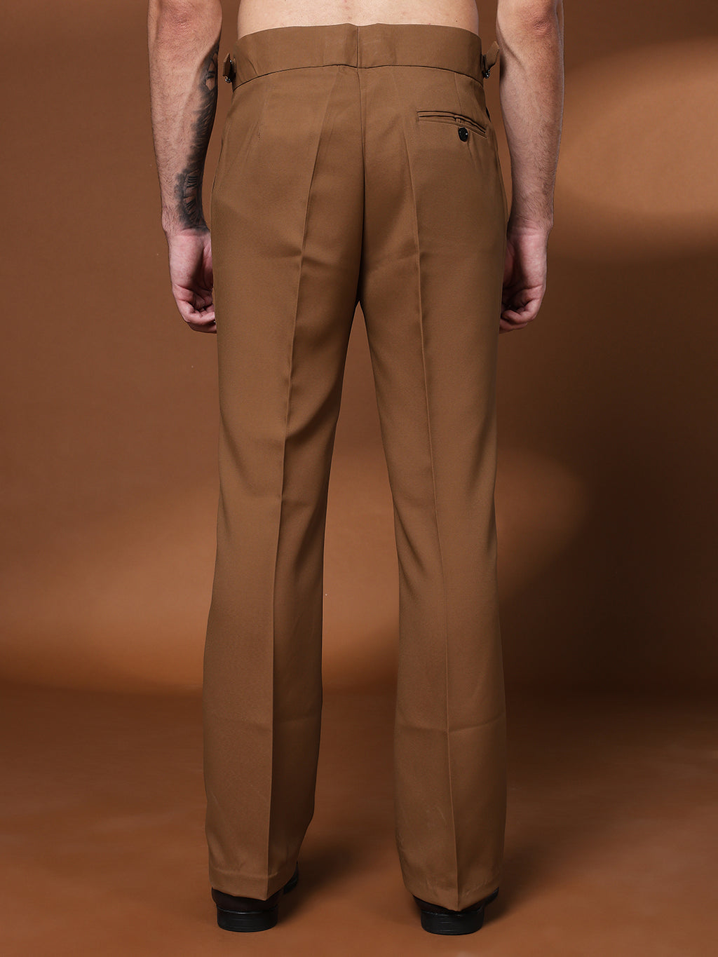 Bell Bottom Signature Buckle Royal Brown Gurkha Pants