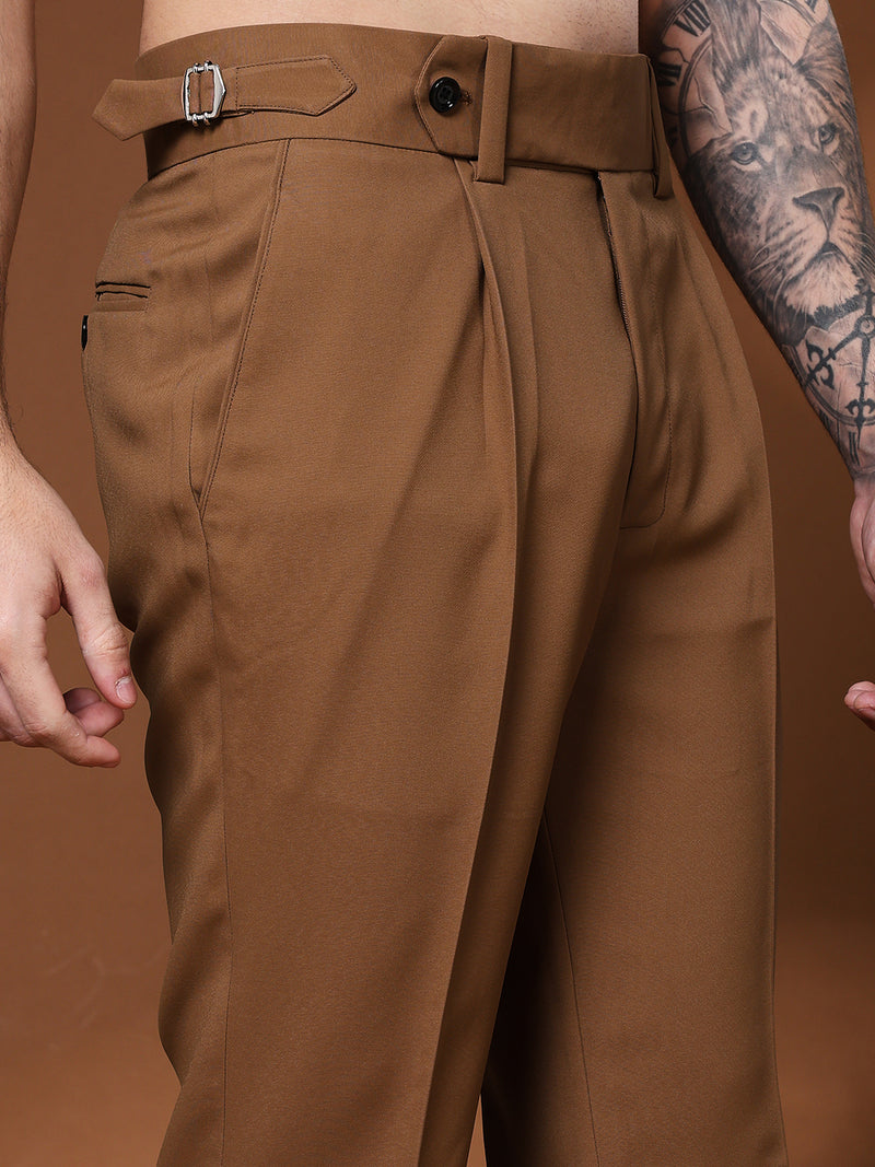 Bell Bottom Signature Buckle Royal Brown Gurkha Pants