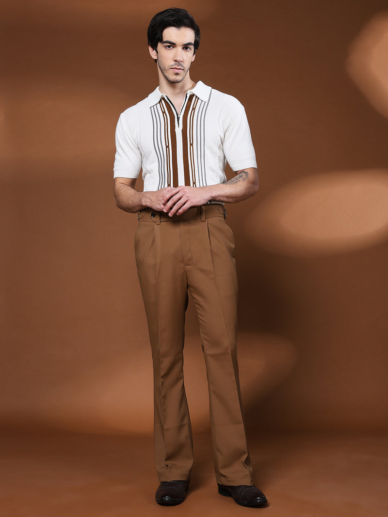 Bell Bottom Signature Buckle Royal Brown Gurkha Pants