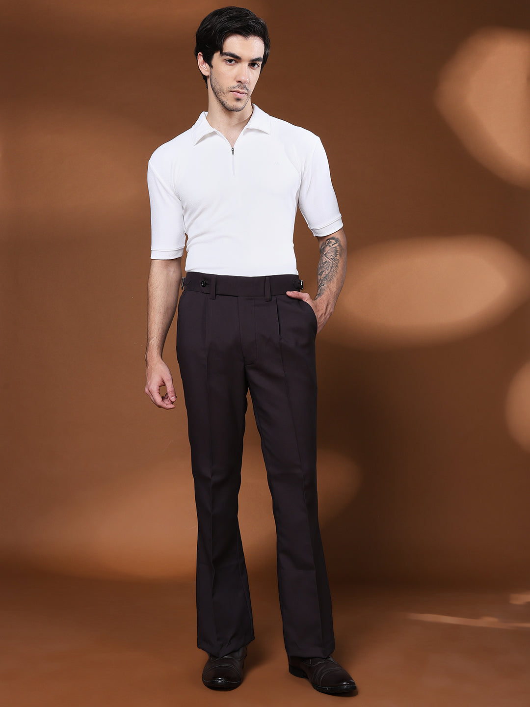 Bell Bottom Signature Buckle Classic Mergenta Gurkha Pants