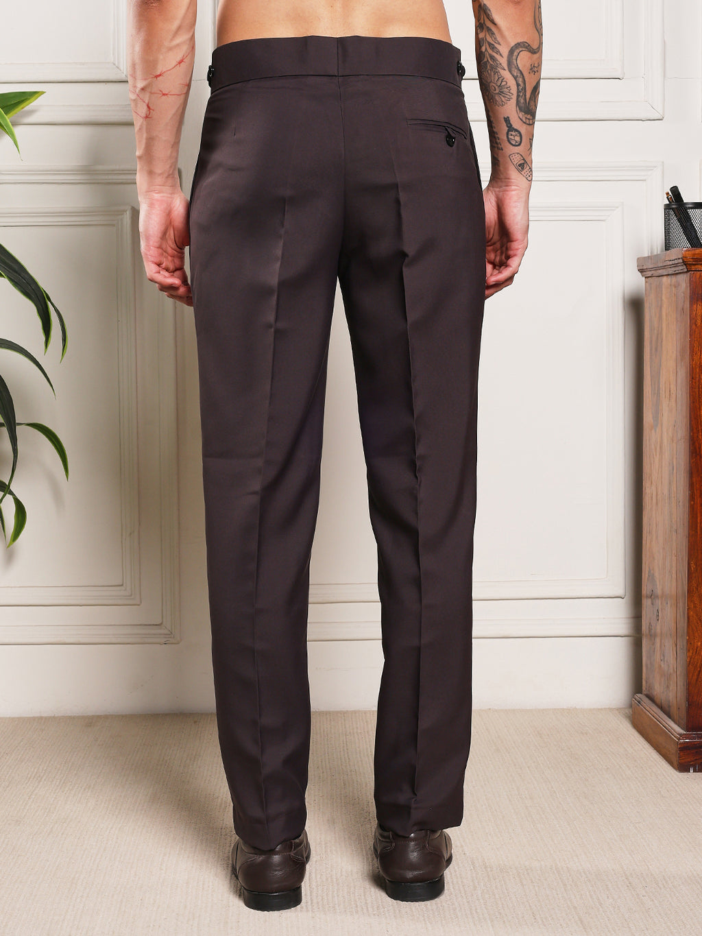Loose Fit Classic Button Classic Mergenta Gurkha Pants