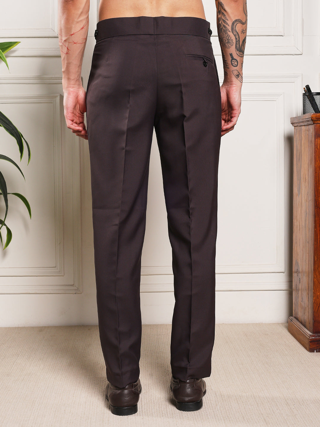 Loose Fit Classic Button Classic Mergenta Gurkha Pants