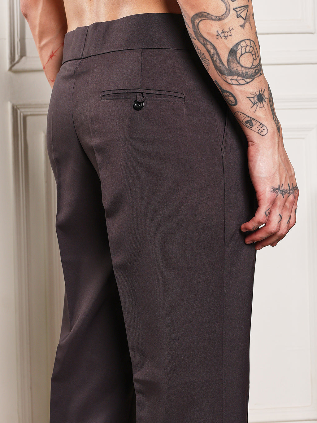 Loose Fit Classic Button Classic Mergenta Gurkha Pants