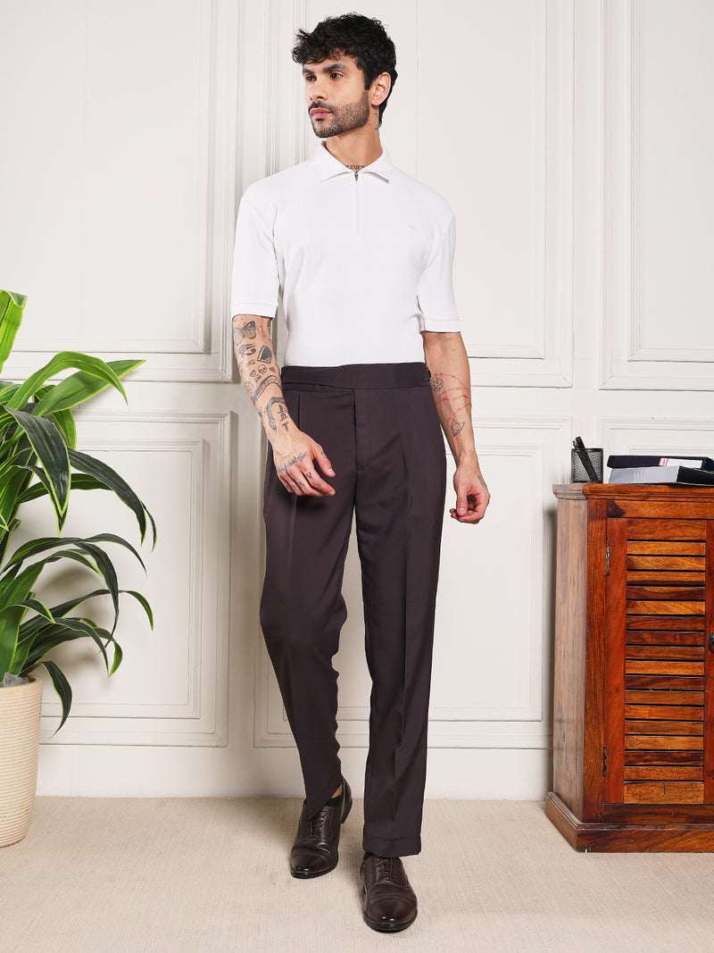Loose Fit Classic Button Classic Mergenta Gurkha Pants