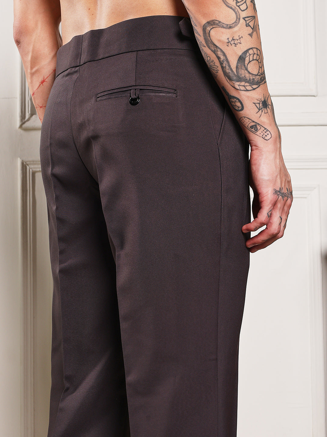 Loose Fit Double Button Classic Mergenta Gurkha Pants