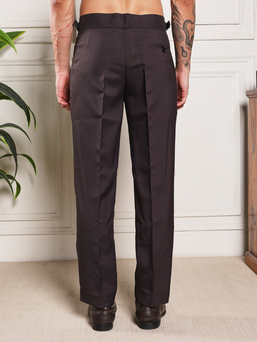 Loose Fit Signature Buckle Classic Mergenta Gurkha Pants