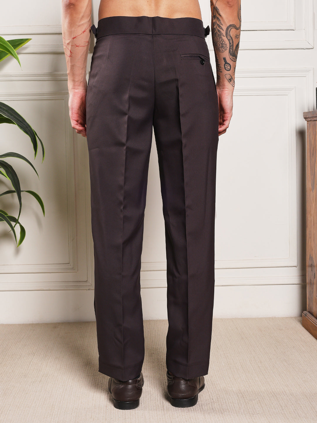 Loose Fit Signature Buckle Classic Mergenta Gurkha Pants