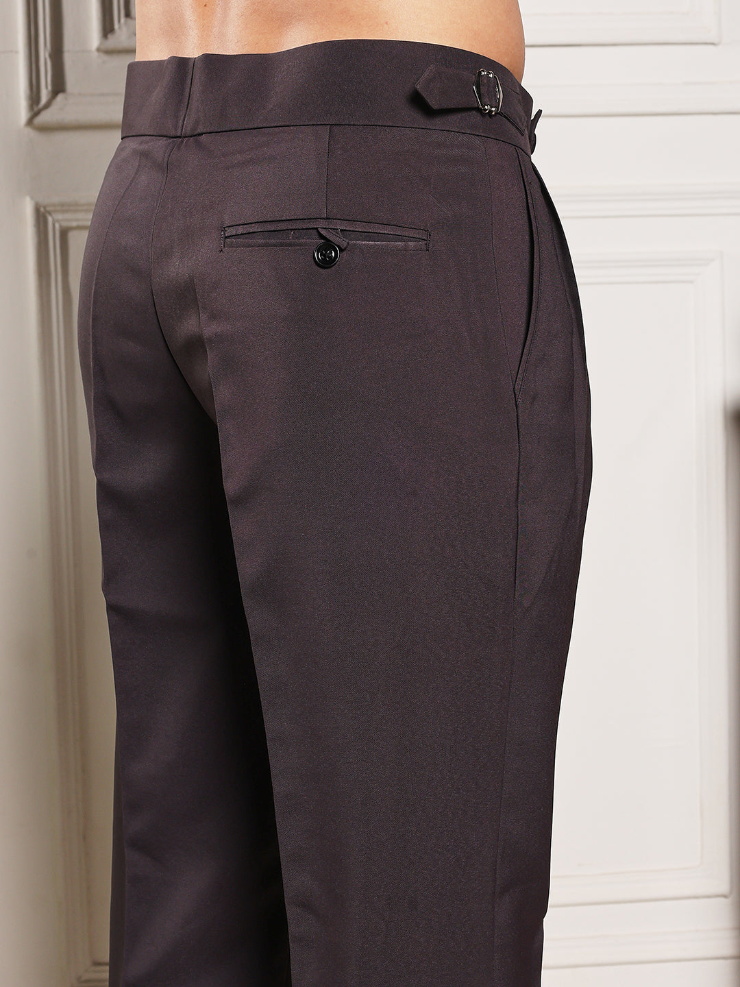 Loose Fit Signature Buckle Classic Mergenta Gurkha Pants