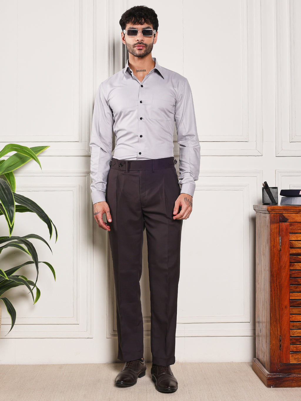 Loose Fit Single Buckle Classic Mergenta Gurkha Pants