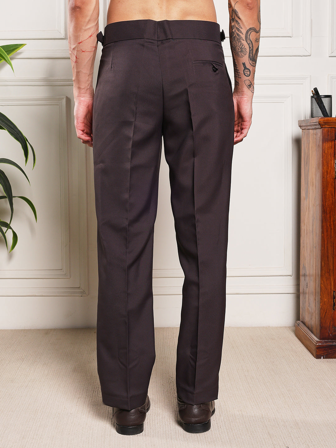 Loose Fit Single Buckle Classic Mergenta Gurkha Pants