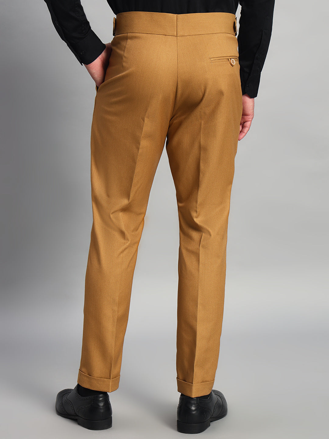 Classic Buckle Camel Brown Gurkha Pant