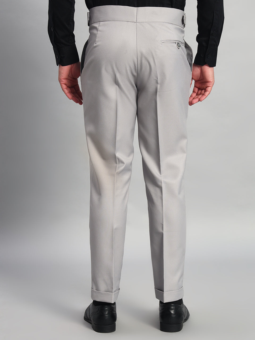 Classic Buckle Light Grey Gurkha Pant