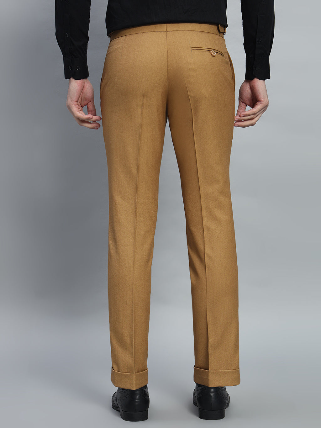 Single Buckle Camel Brown Gurkha Pant