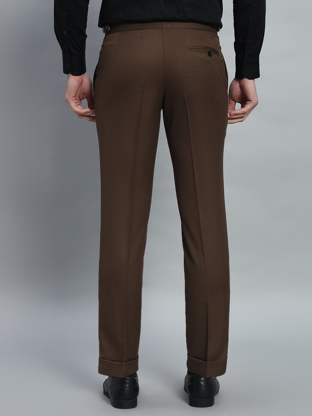 Single Buckle Coffee Brown Gurkha Pant