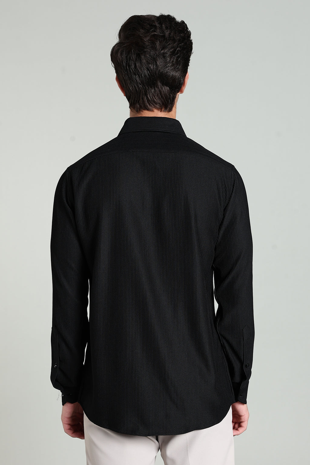 Royal Black Corduroy - Full Sleeve Shirt