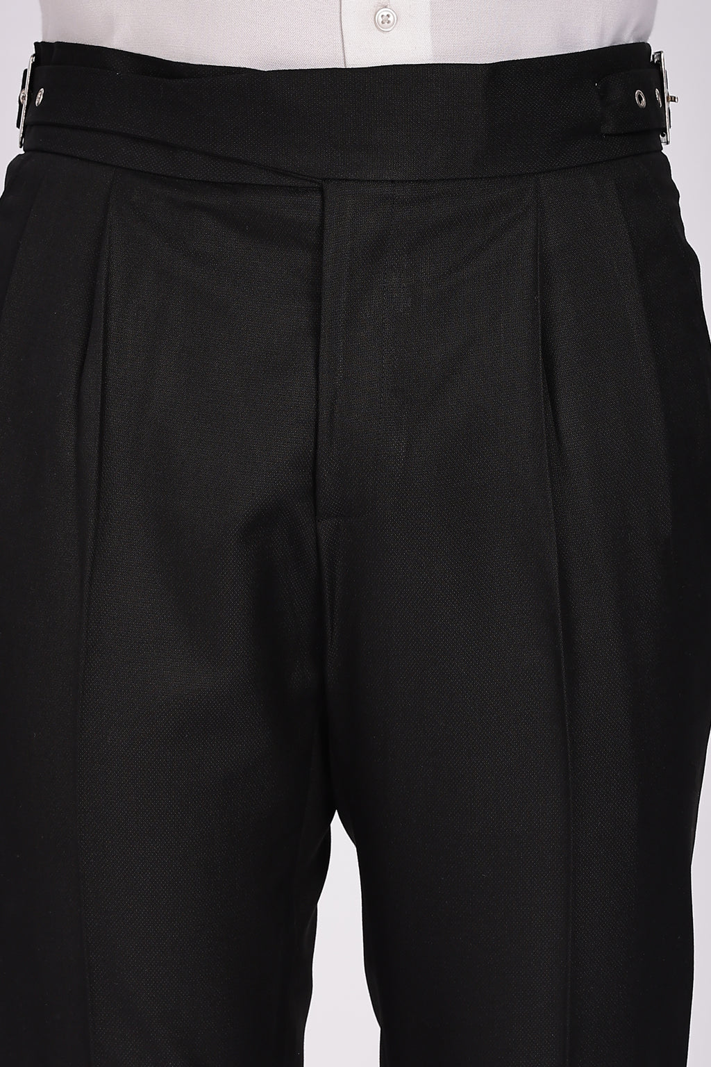 Classic Buckle Royal Black Gurkha Pant