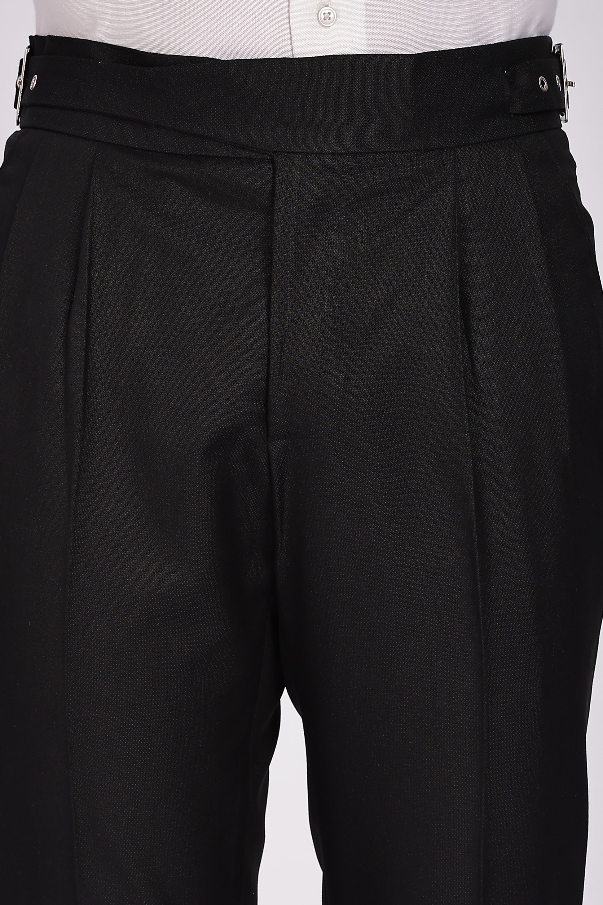 Classic Buckle Royal Black Gurkha Pant