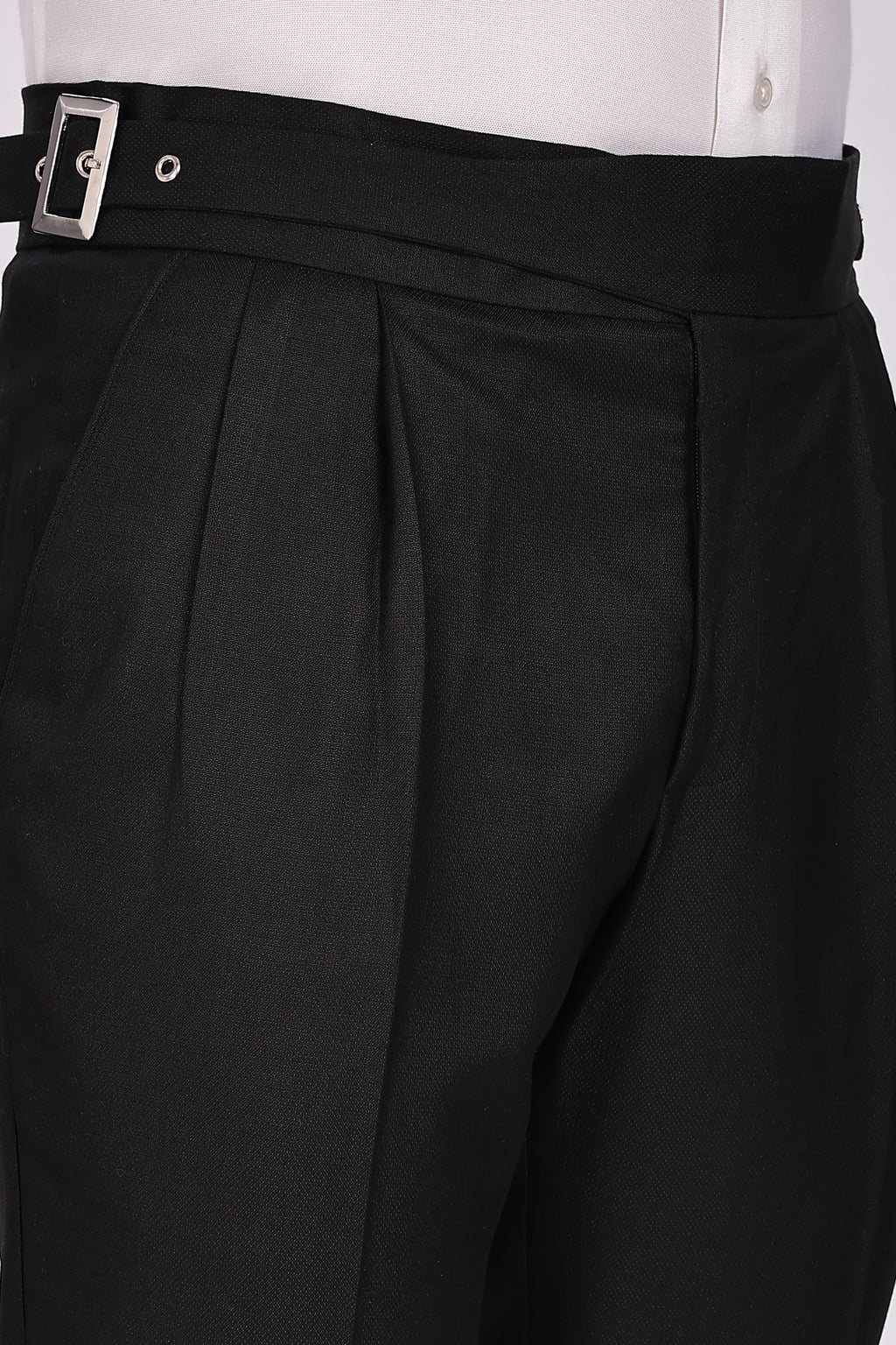 Classic Buckle Royal Black Gurkha Pant