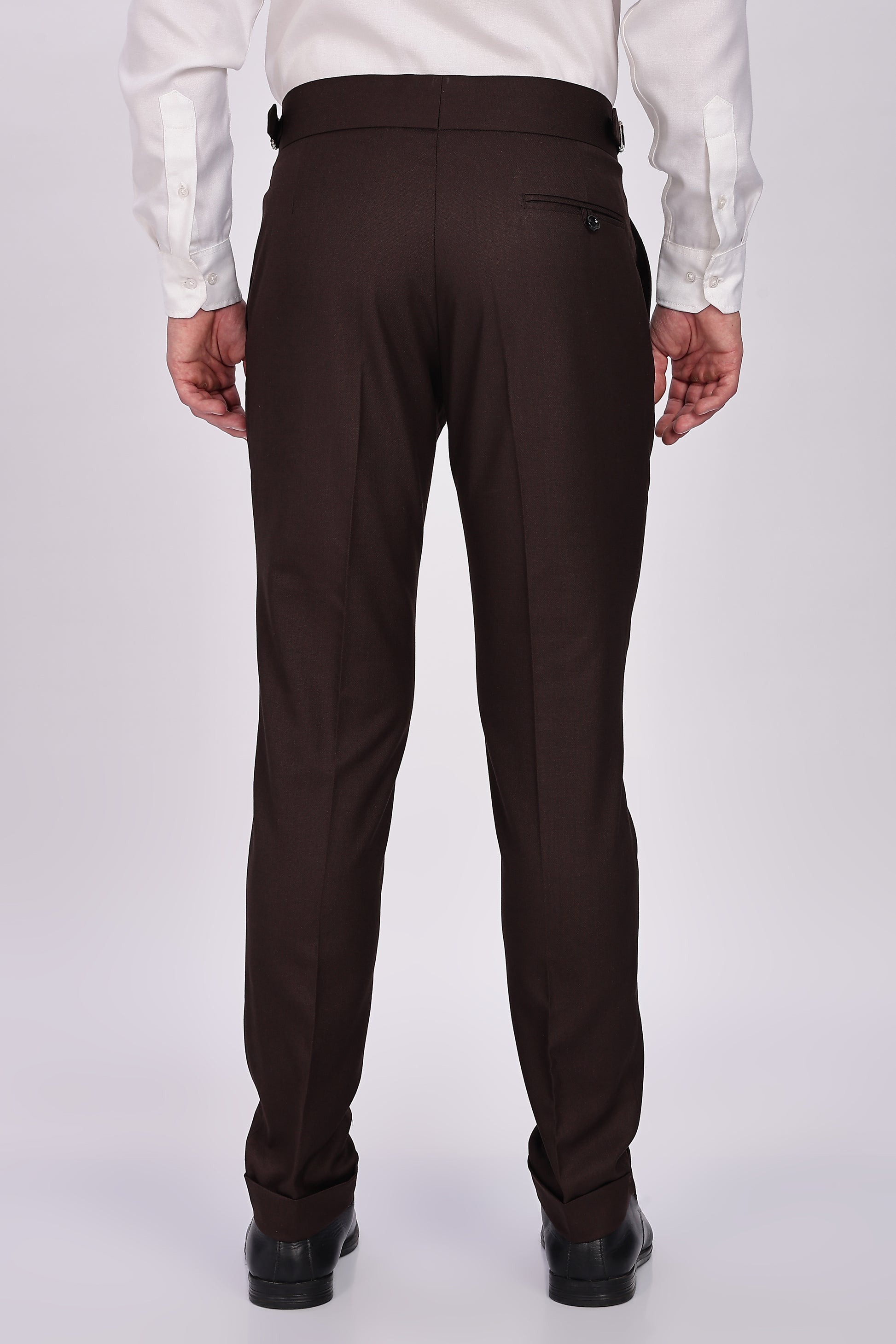 Single Buckle Dark Brown Gurkha Pant