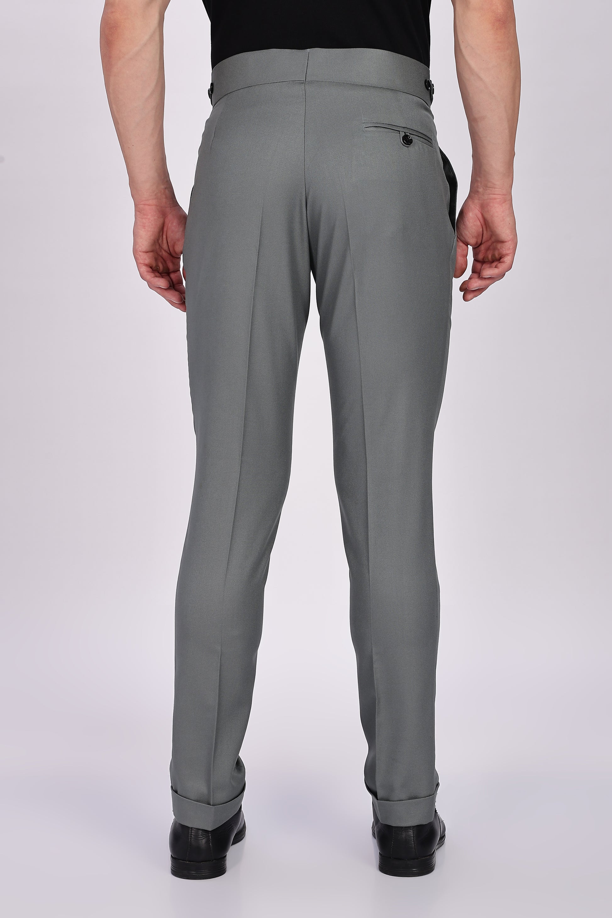 Classic Button Perfect Grey Gurkha Pant