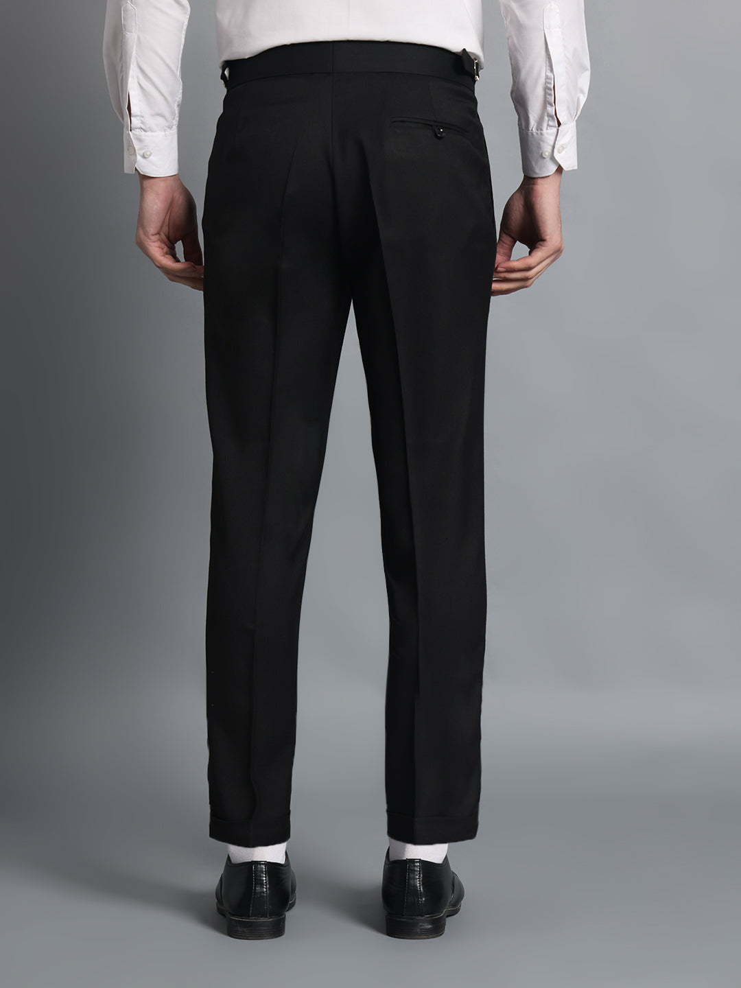 Single Buckle Royal Black Gurkha Pant
