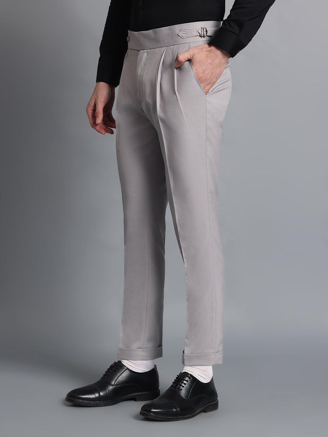 Signature Light Grey Gurkha Pant