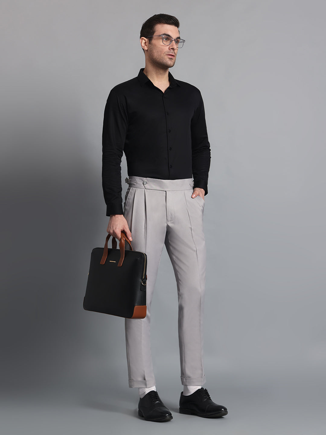 Signature Light Grey Gurkha Pant
